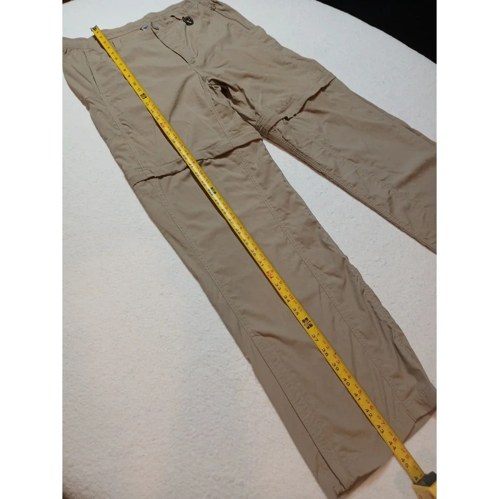 The North Face Paramount Convertible Hiking Pants Mens L Khaki Tan Zip Off Trail